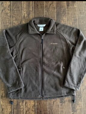 Columbia Brown Full-Zip Fleece Jacket